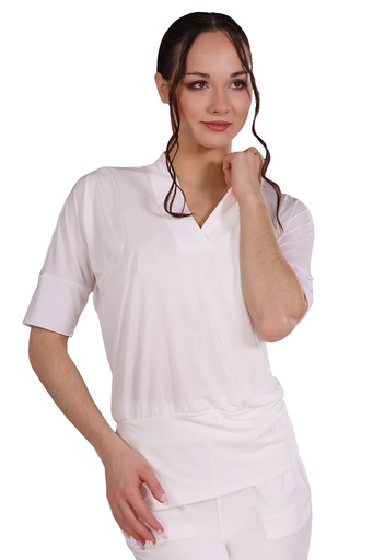 [1JL231102XSIVO-9900] Damen Tanzshirt "CARINA" ivory (XS)